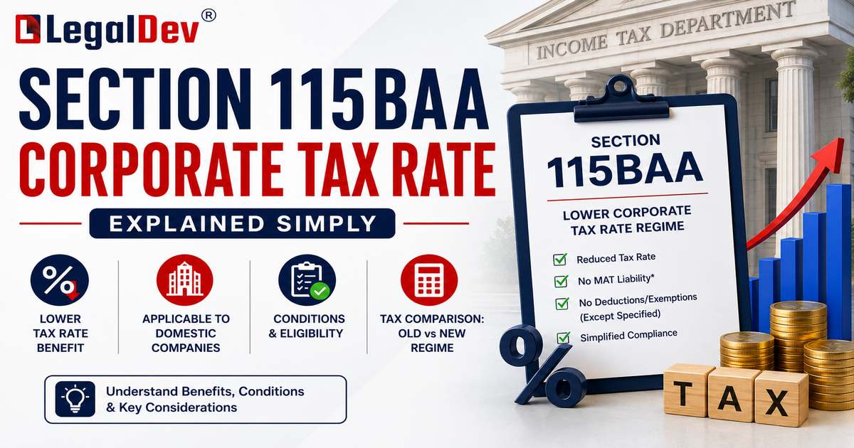 Section 115BAA Should Your Company Switch in 2026